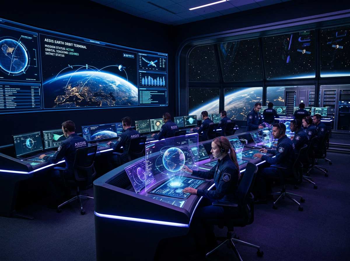 Orbital Horizon mission control monitoring civilian preview flights